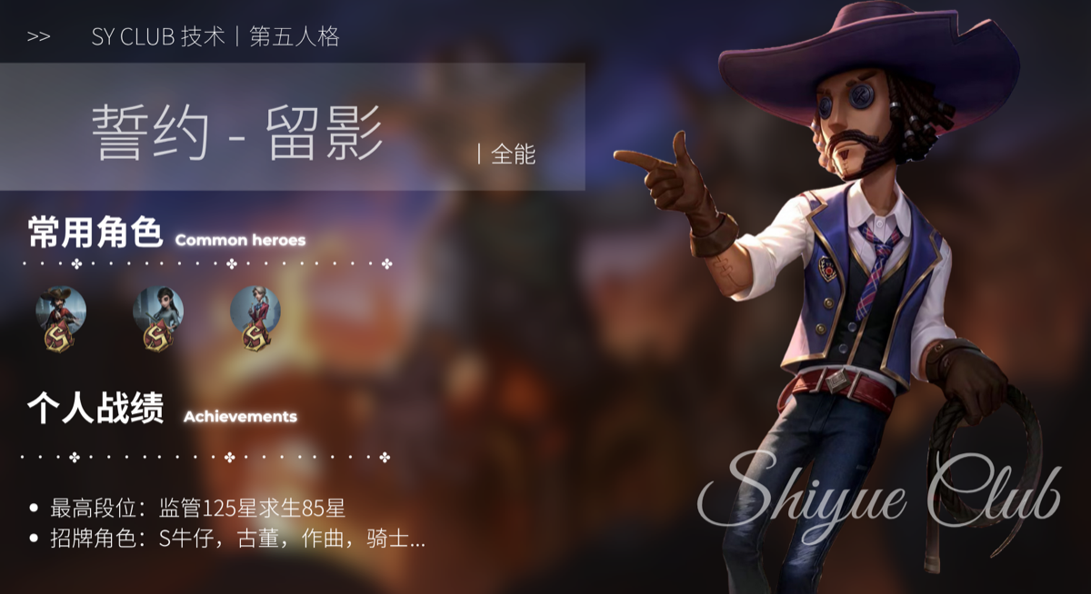 留影 IDV 成员档案